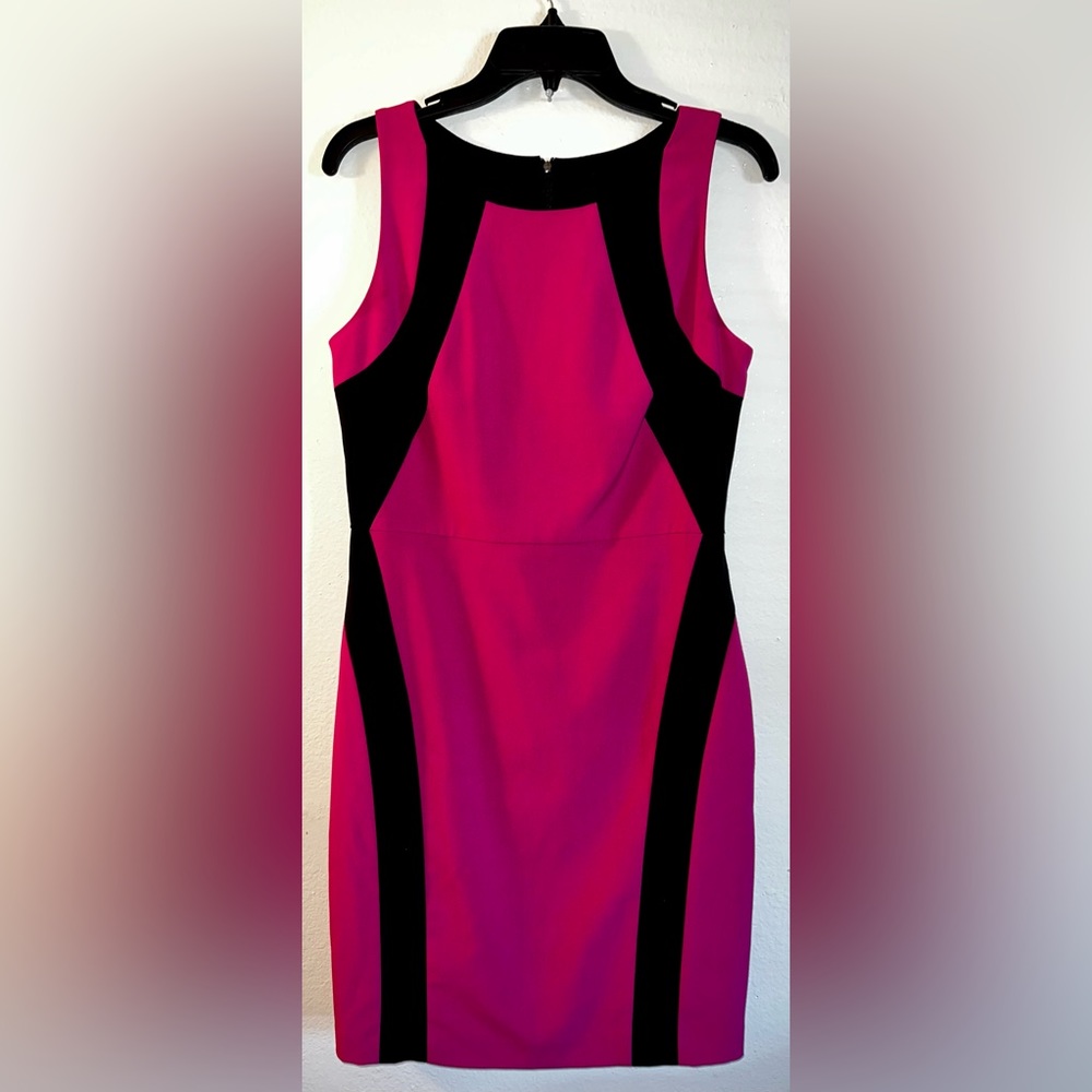 Marc New York Colorblock Dress Size 6 Black and Fuchsia